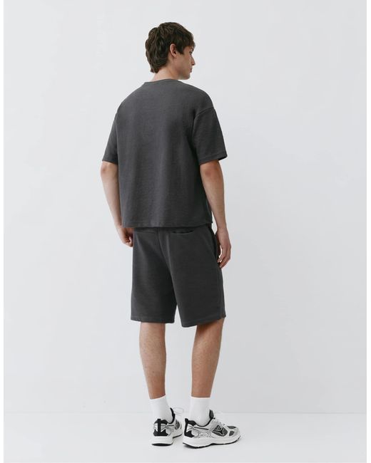 Bermuda décontracté Pull&Bear pour homme en coloris Gray