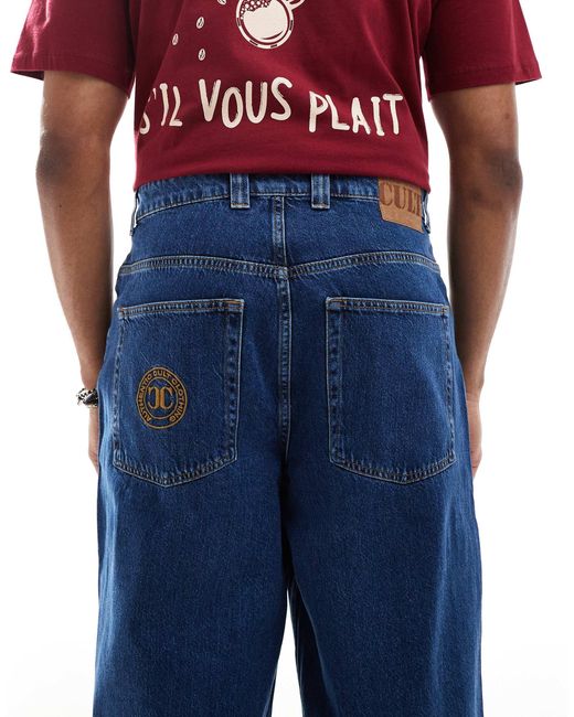 Superdry Cult – baggy-jeans im stil der 90er in Blue für Herren