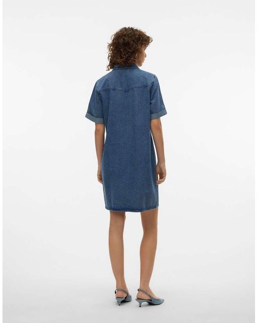 Vero Moda Blue Denim Dress