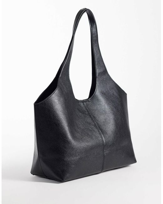 Cabas structuré Mango en coloris Black