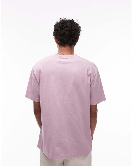 Topman Purple Oversized Fit T-shirt for men