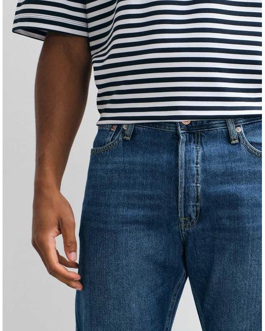 Jack & Jones Blue Chris Straight Jeans for men