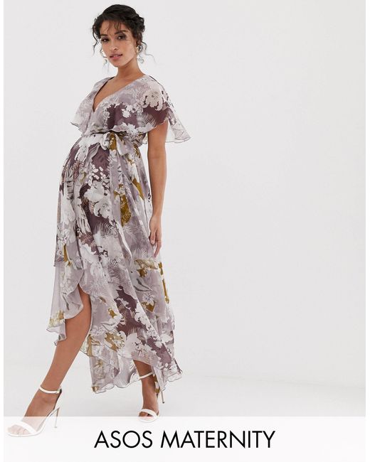 asos maternity cape dress