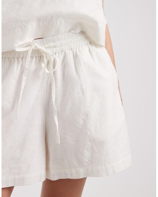 JJXX White Co-ord Structured Shorts