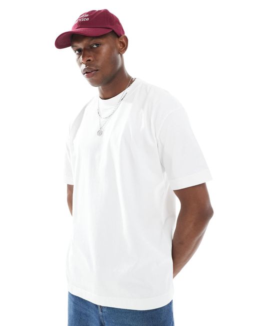 Hollister White Short Sleeve Boxy T-shirt for men