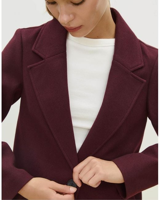 Stradivarius Red – weicher midimantel