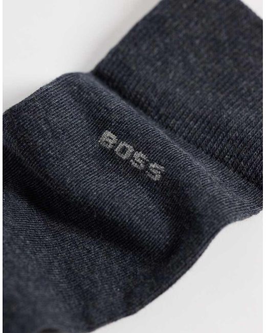 Boss Blue Boss Bodywear 3-pack Logo Socks for men