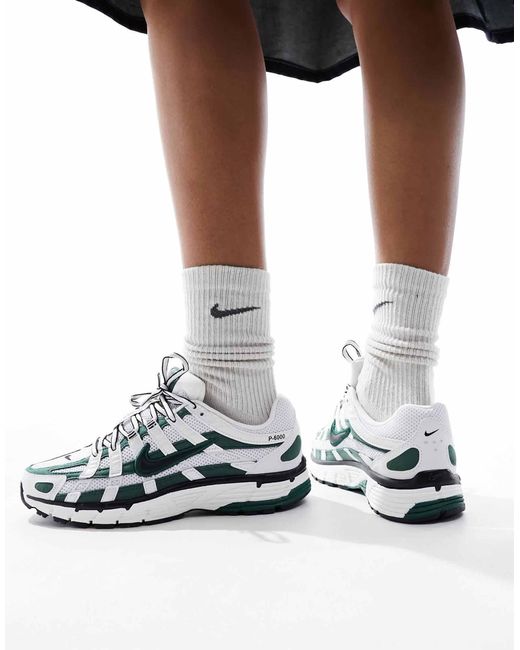 Nike White – p-6000 – unisex-sneaker