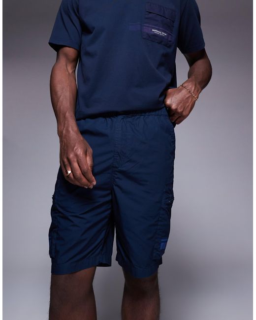 Marshall Artist – seafield – cargo-shorts in Blue für Herren