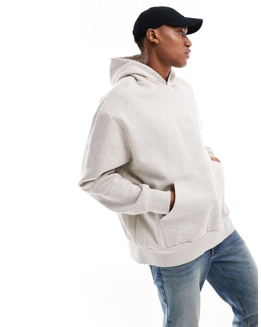 ASOS Gray Heavyweight Extreme Oversized Hoodie for men
