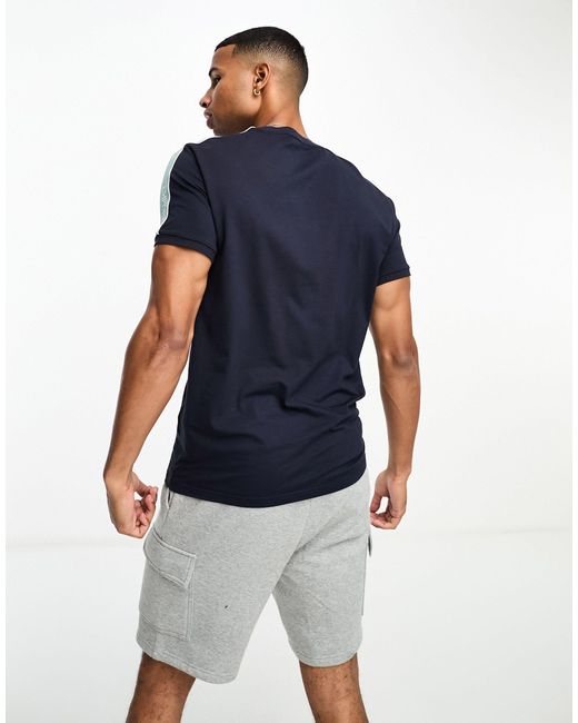 Emporio Armani Blue Bodywear T-shirt With Logoband Detail for men