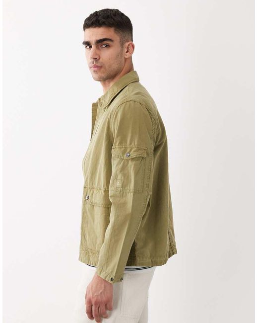 Paul Smith Natural Lightweight Cotton Linen Mix Jacket for men