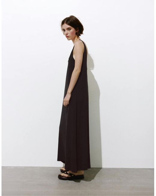 Pull&Bear White – midikleid