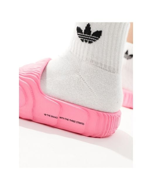 Adidas Originals Pink Adilette 22 Slides