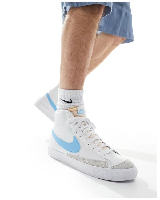 Nike White Blazer Mid '77 Vintage Sneakers for men