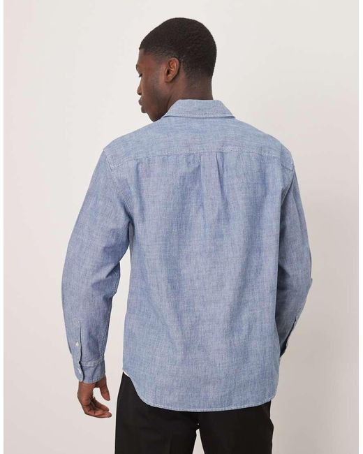 Camisa Vaquera Azul Añil De Manga Larga De Abercrombie & Fitch de color Blue