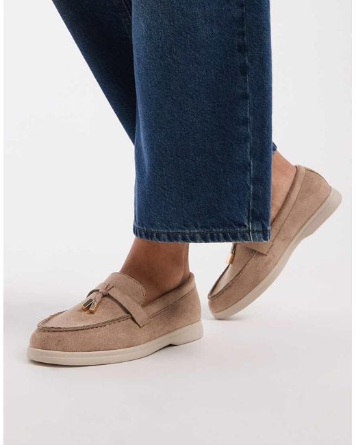 SEQWL Wide Fit Blue Loafer