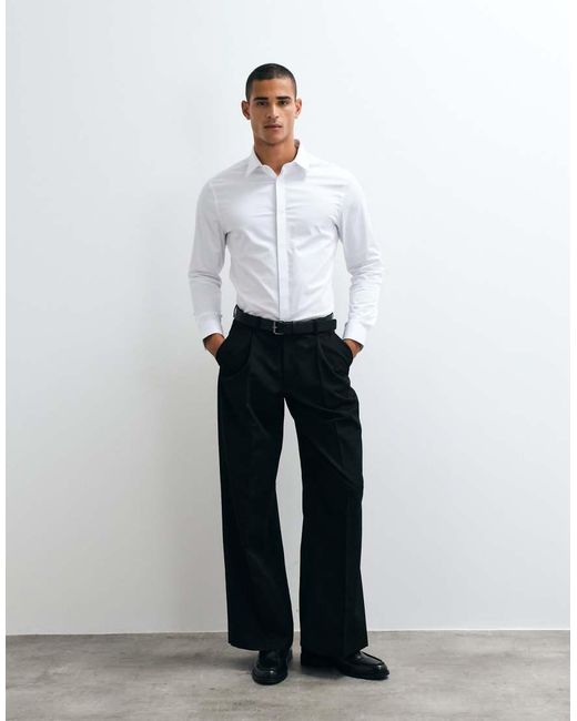 ASOS White Slim Fit Smart Shirt for men