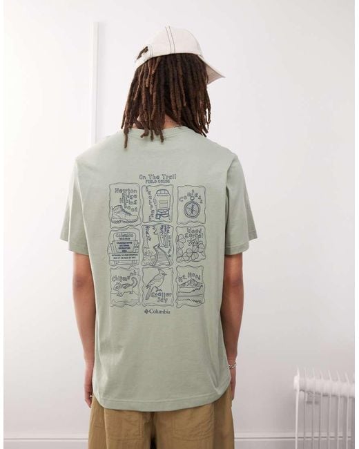 Columbia Brown Kettle River Back Graphic T-shirt for men