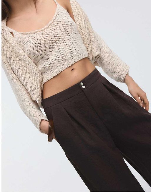 Stradivarius Black Rustic Culottes