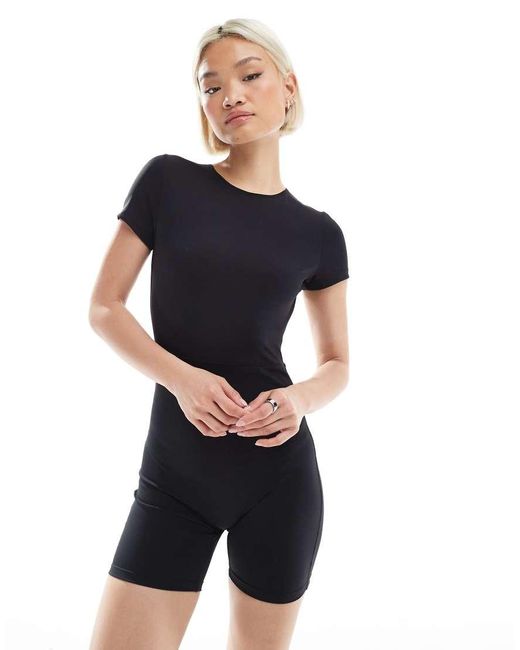 South Beach Blue Cap Sleeved Unitard