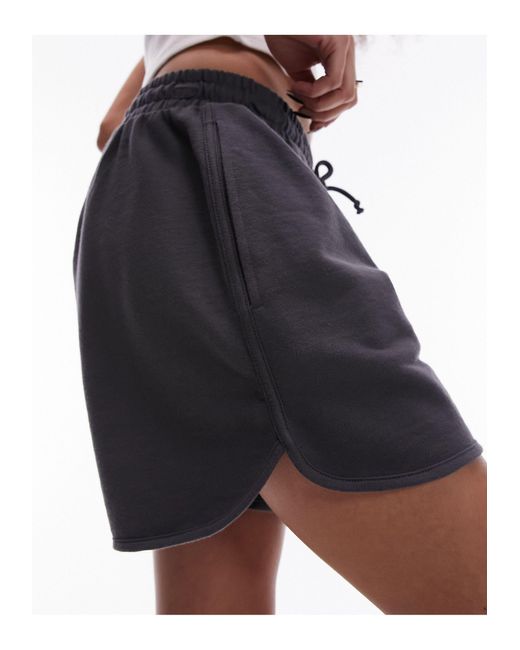 TOPSHOP Blue Trackie Shorts