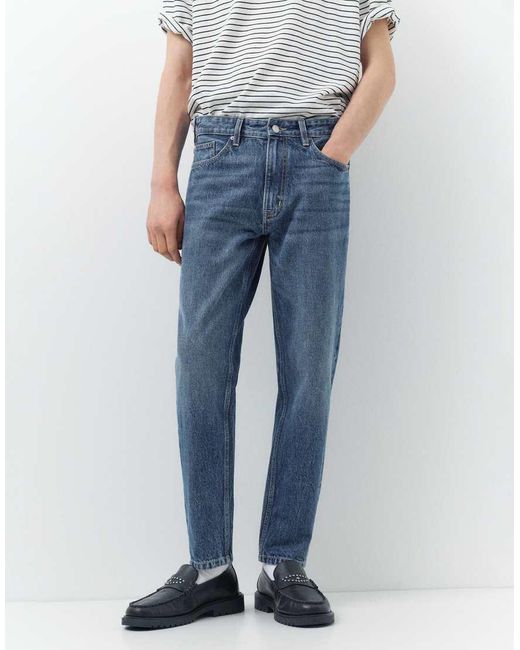 Pull&Bear Blue Standard Jeans for men