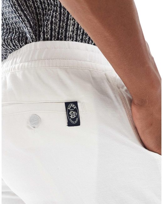 The merchant store - short en lin - éclatant Superdry pour homme en coloris Gray