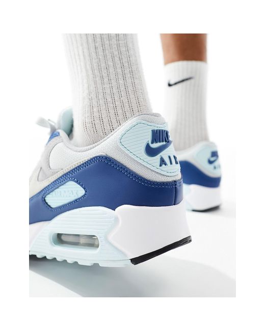 Air max 90 - sneakers grigie e blu di Nike in Blue