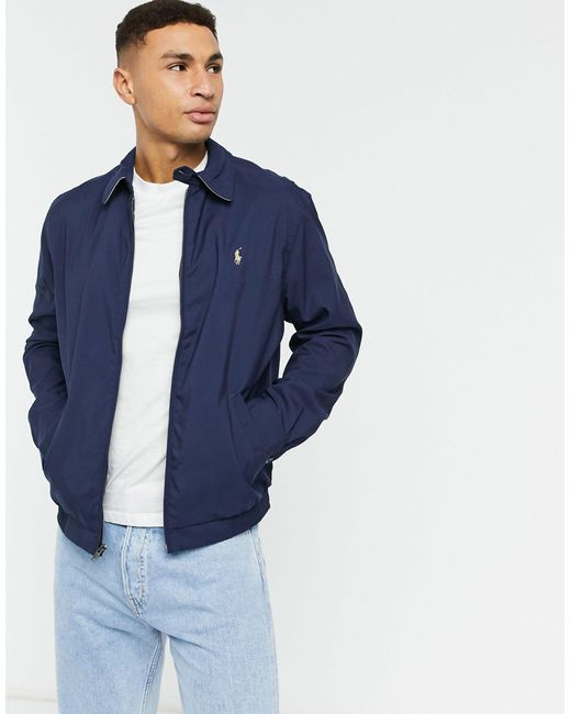 Polo Ralph Lauren Synthetic Harrington Jacket in Navy (Blue) for Men - Lyst