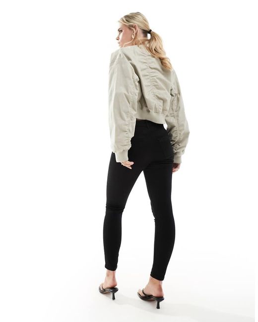 Vaqueros Negros De Corte Pitillo Sophia De Vero Moda de color Black