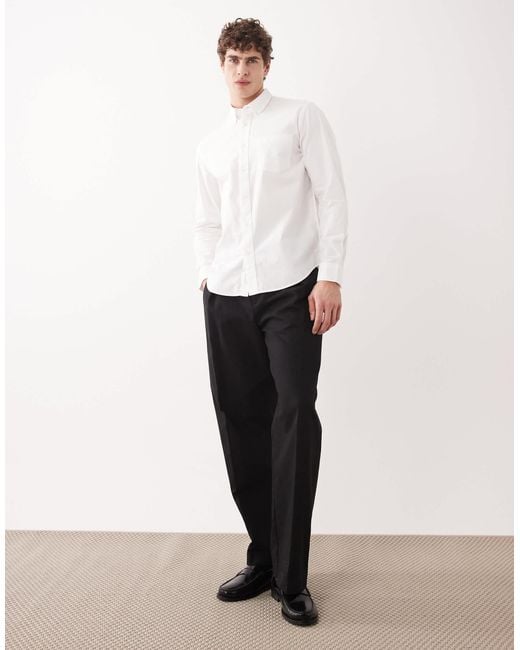 ARKET – oxford-hemd aus reiner baumwolle in White für Herren