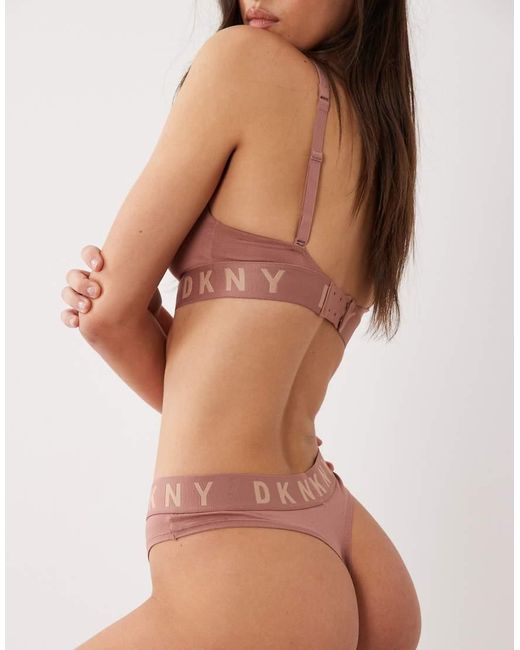 DKNY Pink Cozy Boyfriend Thong
