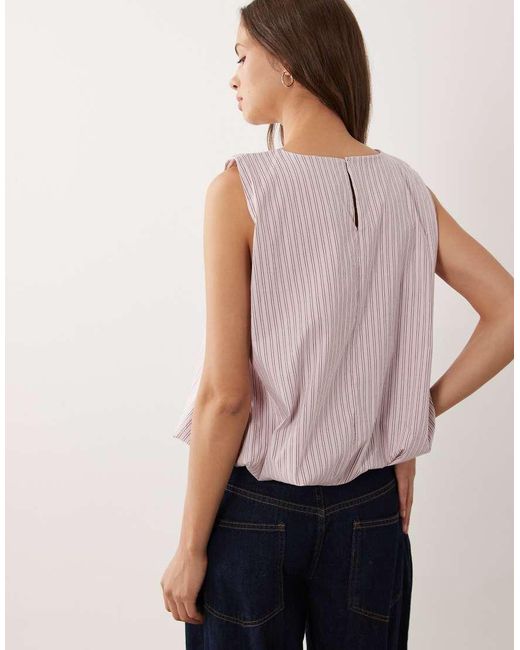 ASOS Pink Bubble Hem Top