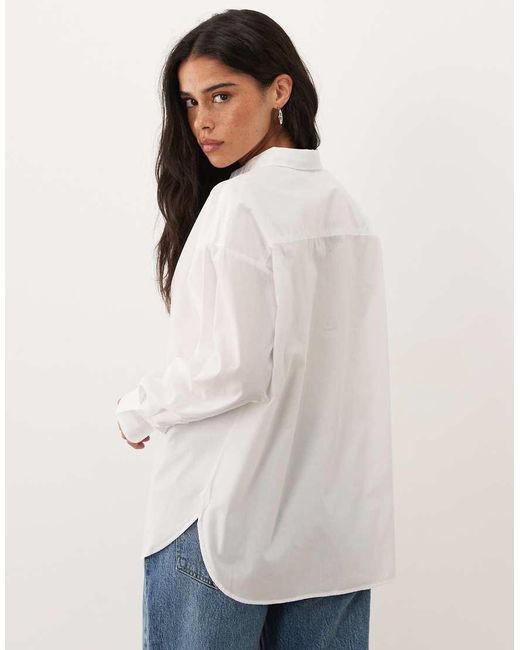 JJ Rebel Natural Poppy Oversized Long Sleeved Shirt