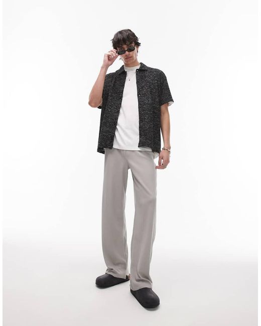 Joggers De Pernera Recta De Topman de hombre de color White