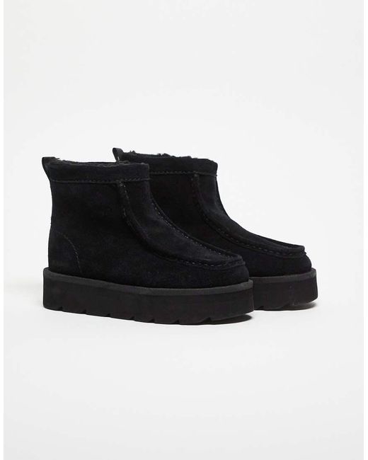 Clarks Black Meare Rooey Lined Boot