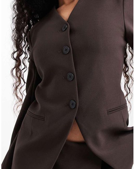 Only Petite Black Structured Blazer Co-ord