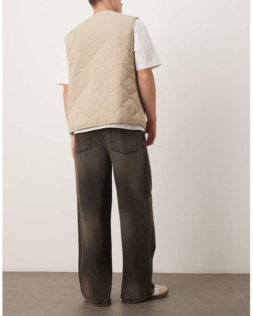 ASOS Natural Extreme baggy Jeans for men