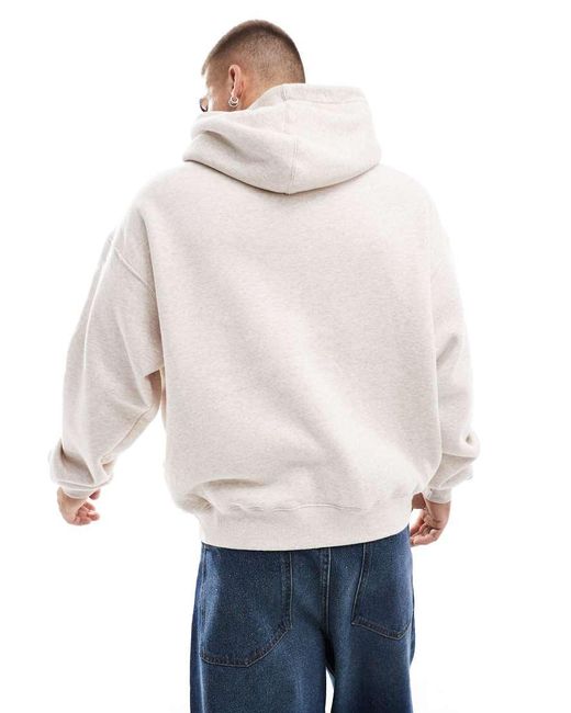 Cotton On White Box Fit Hoodie for men