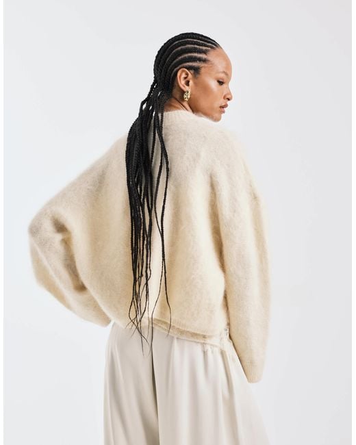 ASOS Natural – pullover aus hochwertigem mohair