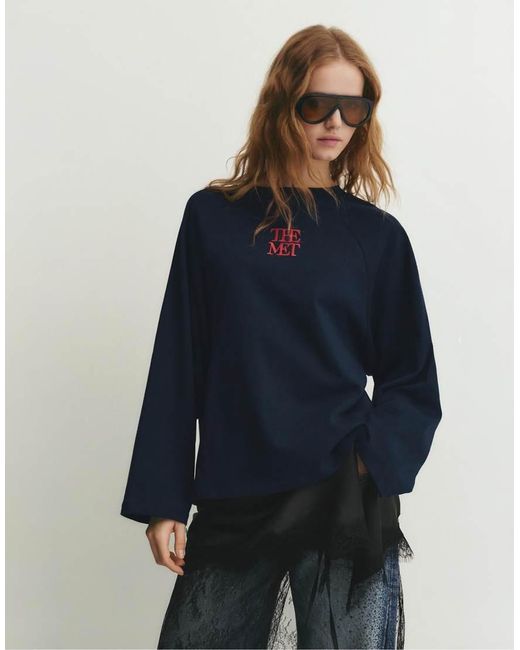 Pull&Bear The Met Blue T-shirt