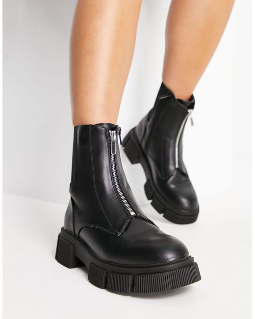 New look sale zip boots