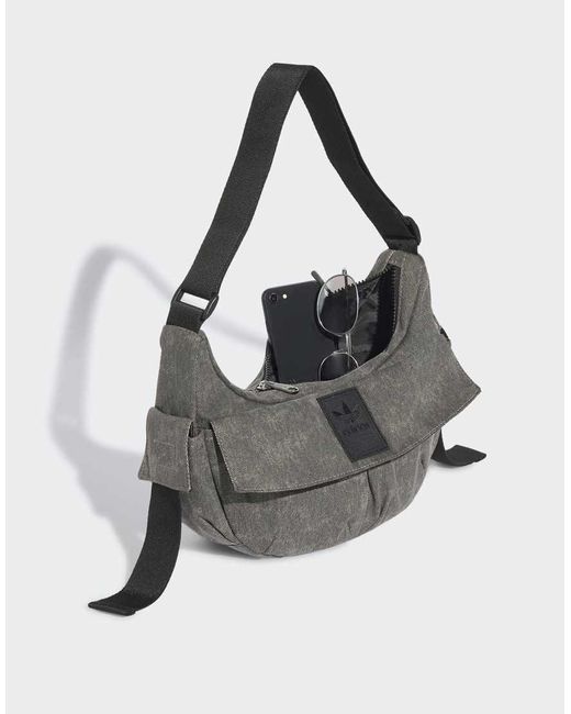 Adidas Originals Gray Washed Moon Bag