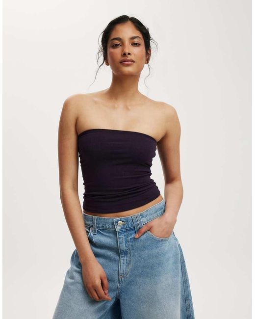 Cotton On Blue All Day Tube Top