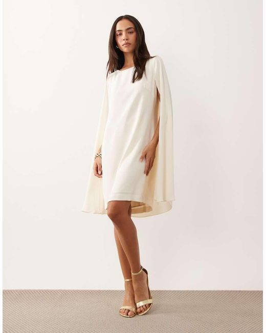 Ralph Lauren Natural Long Sleeve Mini Dress