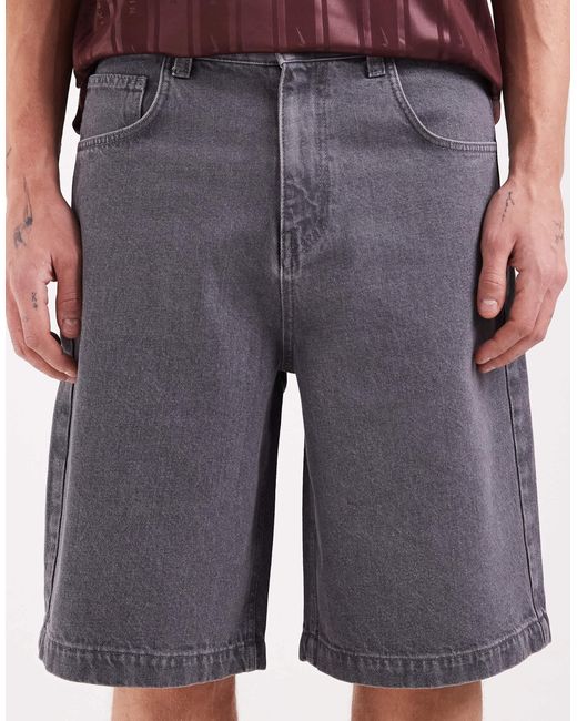 ASOS Gray Loose Jorts for men