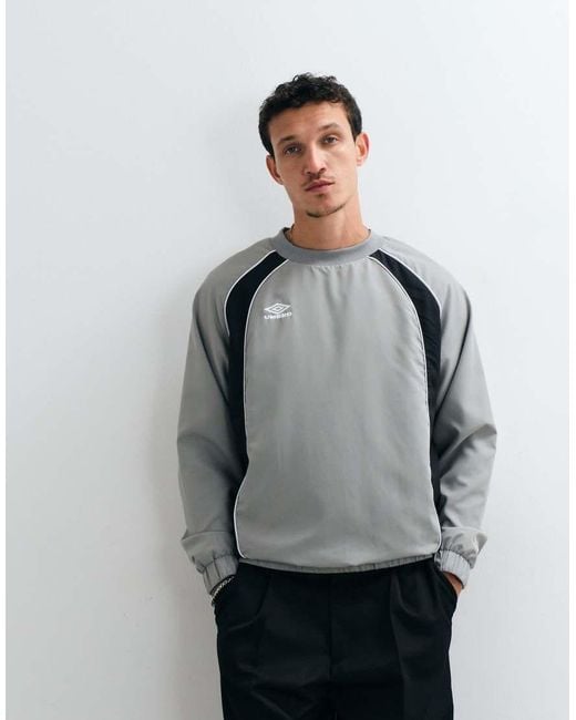 Sudadera Con Paneles Umbro de hombre de color Gray