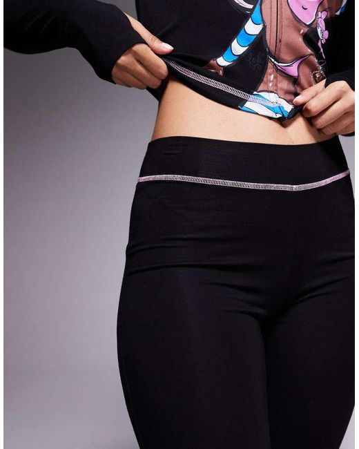 I.AM.GIA Blue X Fafi Blare Fafinettes Heart Diamante Logo Detail Flare Track Pant Co-ord