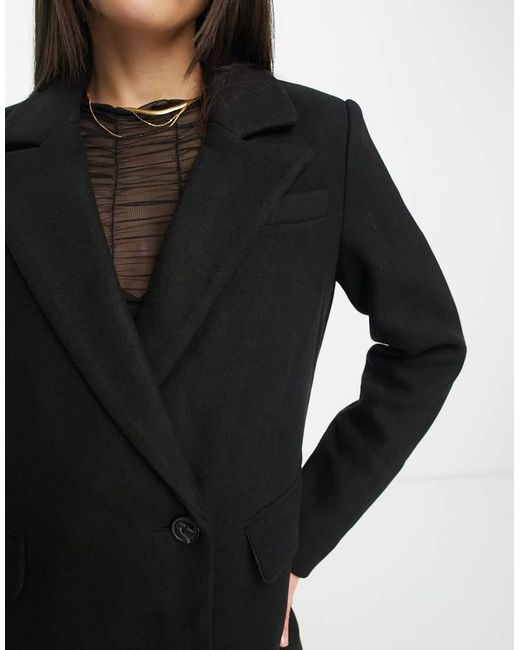 Abrigo De Vestir Extragrande De Vero Moda de color Black